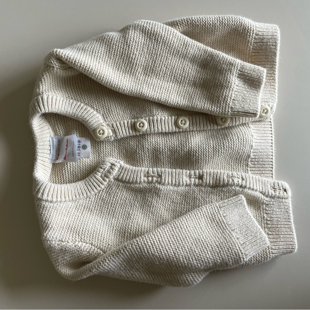 Hanna Andersson Cream Cardigan